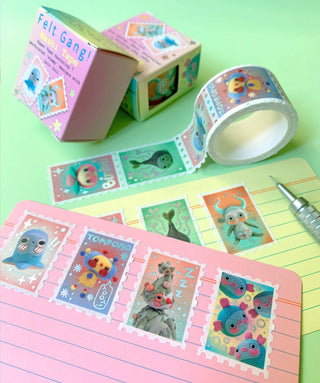Felt Gang - Stamp Washi Tape (Holographic)-Washi Tapes-Stash World