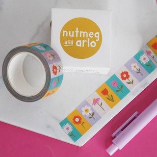 Flower Blocks - Washi Tape-Washi Tapes-Stash World