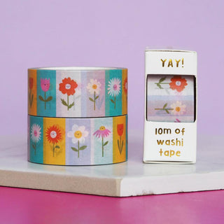 Flower Blocks - Washi Tape-Washi Tapes-Stash World