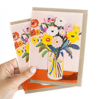 Flower Bouquet - Greeting Card-Greeting Cards-Stash World