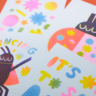 Flower Dust - Print Pack (Risograph)-Prints-Stash World
