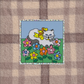 Flower Kitty - Vinyl Sticker (Glitter)-Vinyl Stickers-Stash World