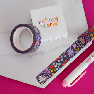 Flower Meadow Floral - Washi Tape-Washi Tapes-Stash World