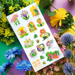 Flower Power - Sticker Sheet-Sticker Sheets-Stash World