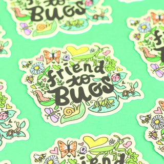 Friend to Bugs Vinyl Sticker-Vinyl Stickers-Stash World