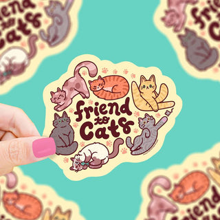 Friend to Cats - Vinyl Sticker-Vinyl Stickers-Stash World