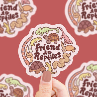 Friend to Reptiles - Vinyl Sticker-Vinyl Stickers-Stash World
