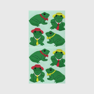 Frogs in Hats - Paper Stickers