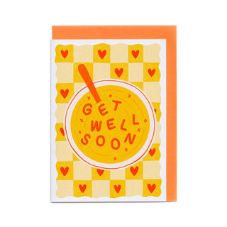 Get Well Soup - Greeting Card (Risograph)-Greeting Cards-Stash World