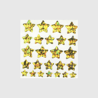 Star Sticker Sheets - Off the Roll (Prismatic / Sparkly)