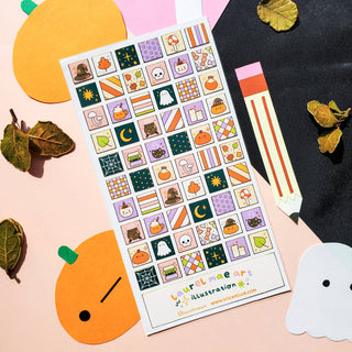 Halloween Patchwork - Sticker Sheet-Sticker Sheets-Stash World