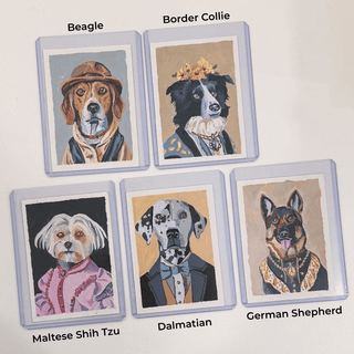 Hand Painted ACEO Dog Cards by Sue Yule Art