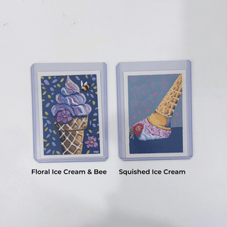 Hand Painted ACEO Ice Cream Cards by Sue Yule Art