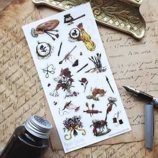 Handmade With Love - Sticker Sheet-Sticker Sheets-Stash World