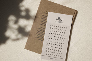 Handwriting #1: Lowercase - Clear Sticker Sheet-Sticker Sheets-Stash World