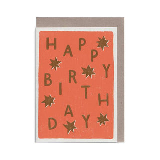 Happy Birthday - Greeting Card (Risograph)-Greeting Cards-Stash World