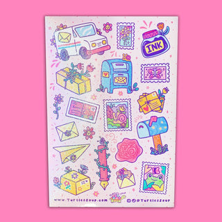 Happy Mail - Vinyl Sticker Sheet-Sticker Sheets-Stash World