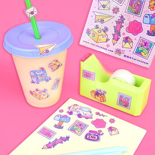 Happy Mail - Vinyl Sticker Sheet-Sticker Sheets-Stash World