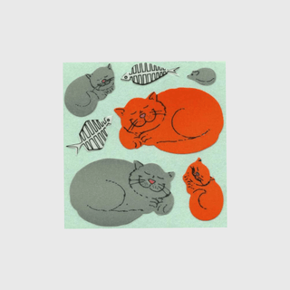 Kitty Cat Sticker Sheets - Off the Roll