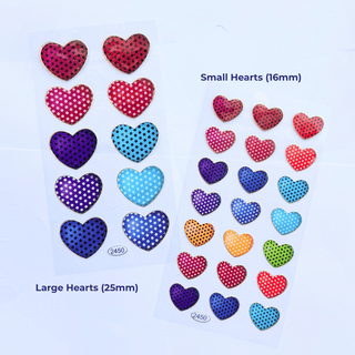 Heart Sticker Sheet- 90s/00s Deadstock Stickers-Sticker Sheets-Stash World