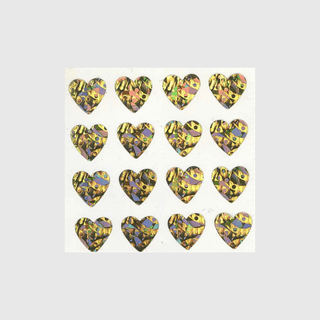 Heart Sticker Sheets - Off the Roll (Prismatic / Sparkly)-Sticker Sheets-Stash World