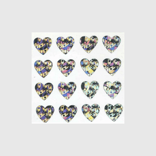 Heart Sticker Sheets - Off the Roll (Prismatic / Sparkly)-Sticker Sheets-Stash World