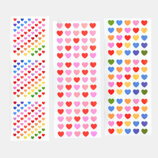 Hearts - Pearly Stickers-Sticker Sheets-Stash World