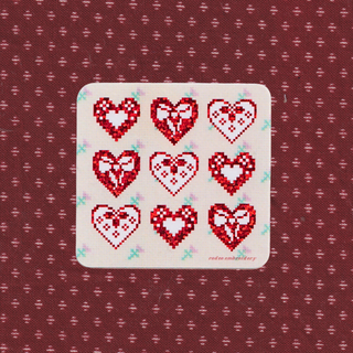 Hearts on Hearts - Vinyl Sticker (Glitter)-Vinyl Stickers-Stash World