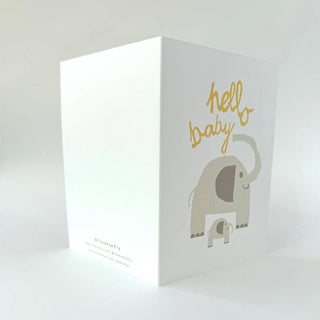 Hello Baby (Elephant) - Greeting Card-Greeting Cards-Stash World