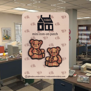 Office Teddies (Brown) - Mini Patch Set