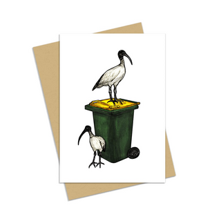 Bin Chicken - Greeting Card