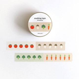 Illus 04: Vegetables - Washi Tape-Washi Tapes-Stash World