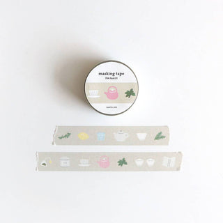 Illust 01: Tea - Washi Tape-Washi Tapes-Stash World