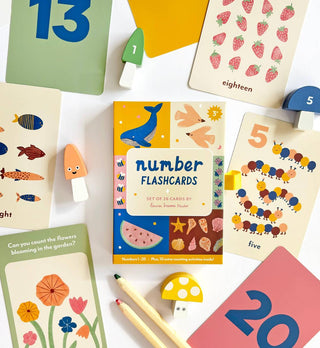 Illustrated Number Flashcards-Flashcards-Stash World