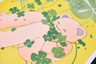 I'm So Lucky - Risograph A3 Print-Prints-Stash World