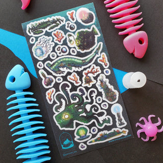 Into The Deep Sticker Sheet-Stash World