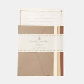 Tsutsumu Letter Writing Set - Violet, Brown or Gold