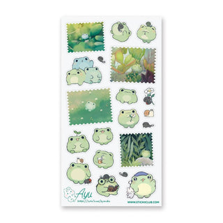 Kawaii Frog’s Life - Sticker Sheet-Sticker Sheets-Stash World