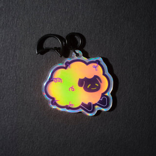 Sleepy Sheep - Holographic Keychain