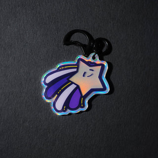 Shooting Star - Holographic Keychain