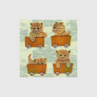 Kitty Cat Sticker Sheets - Off the Roll