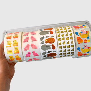 Kitty Cat Sticker Sheets - Off the Roll-Sticker Sheets-Stash World