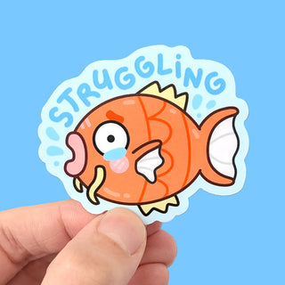 Struggling Fish - Vinyl Sticker