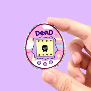 Dead Virtual Pet - Vinyl Sticker (Glitter)