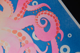 The Octopus - Risograph A3 Print