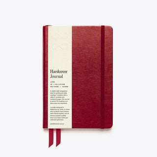 Lined Hardcover Journal - A5 Brown-Notebooks-Stash World