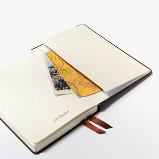Lined Hardcover Journal - A5 Brown-Notebooks-Stash World
