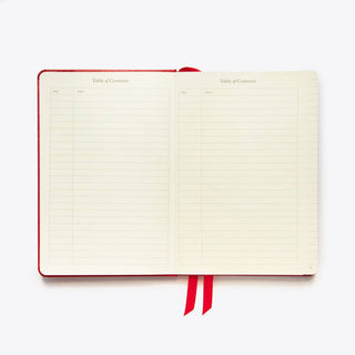 Lined Hardcover Journal - A5 Red-Notebooks-Stash World