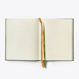 Linen Lined Journal - 8"x10" Rust-Notebooks-Stash World