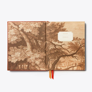 Linen Lined Journal - 8"x10" Rust-Notebooks-Stash World
